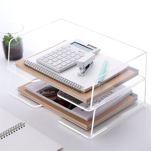 <span class=keywords><strong>ชั้น</strong></span><span class=keywords><strong>วาง</strong></span>แฟ้มหลายชั้นแบบแนวนอนสำหรับวางบนโต๊ะทำงาน กล่องเก็บแฟ้มใสขนาด <span class=keywords><strong>A4</strong></span> กล่องจัดเก็บเอกสารสำหรับสำนักงาน เหมาะสำหรับนักเรียน ใช้สำหรับจัดเรียงข้อสอบ - Product Image 1