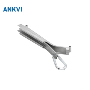 Abrazadera de cable tipo mariposa FTTH con anclaje de resorte, galvanizada, 2x5mm - Product Image 1