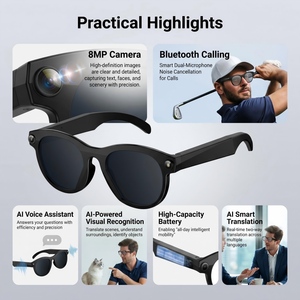 Gafas Inteligentes con Visión Artificial 2026, Grabación de Video HD de 8MP, Wifi6, Ble4.2, Reconocimiento de Objetos para Estados Unidos, Francia e <span class=keywords><strong>Italia</strong></span> - Product Image 2