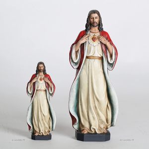 Estatua de Jesús de Resina Premium para Oración, Decoración de Jardín Exterior para Altar de <span class=keywords><strong>Iglesia</strong></span> Católica, Escultura Realista - Product Image 5