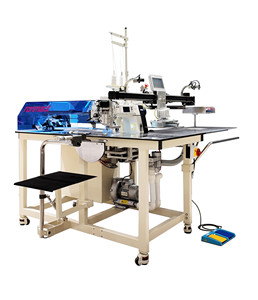 เครื่องเย็บกระดุมเสื้อโปโลแบบอัตโนมัติเต็มรูปแบบ RONMACK RM-8300A-CMJ พร้อมระบบป้อนวัสดุและใบมีดตัดมุม สำหรับโรงงานผลิตเสื้อผ้า - Product Image 1