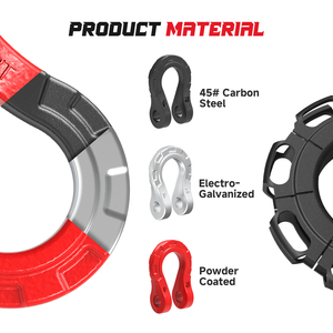 Ambull G2130 Bolt loại nặng màu đen còng 8t tùy chỉnh Neo với Bow còng nóng bán cho các ứng dụng khai thác mỏ - Product Image 3