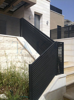 Poteau de balustrade de jardin en aluminium au design simple pour balcon ou clôture extérieure