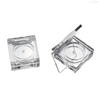 Usine de source Emballage cosmétique Boîte d'emballage Blush Flip Single Fard à paupières Emballage vide Mini Palette de fard à paupières mignon