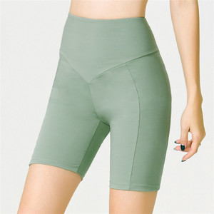 de <span class=keywords><strong>Yoga</strong></span> las mujeres Spandex botín grande pantalones cortos de gimnasio deporte corto de entrenamiento pantalones cortos - Product Image 1