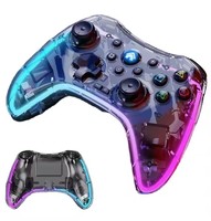 Nouveau design Transparent Shell Gaming Joystick S03 Wireless BT 5.0 Connexion avec lumière respiratoire
