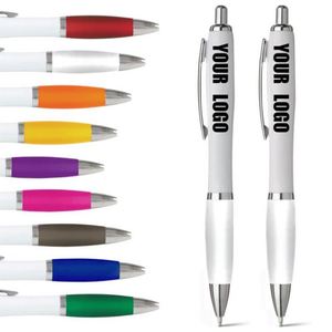 Wholesale Black Ink With Business Advertising Gift Custom Logo Plastic Ballpoint <b>Pen</b> - Product Image 1