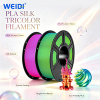 Filament PLA Soie Tricolore Haute Vitesse WEIDI Hf 1.75mm 1Kg pour Imprimante 3D