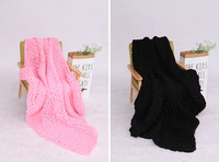 Fil de laine volcanique épais, simple et épais, teint, laine polyester, chenille, blanc, 3cm, 1 pièce