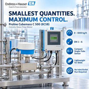 เครื่องวัดอัตราการไหลแบบคอริโอลิส Endress+Hauser Cubemass C 500 8C5B รุ่นควบคุมระยะไกล พร้อม 4 IO สำหรับการวัดก๊าซในปริมาณน้อย - Product Image 3