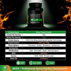 Isolat de protéines de lactosérum Biolex Premium en poudre en vrac, faible en glucides, sans sucre, pour la remise en forme et la musculation, OEM ODM, marque privée - Product Image 3
