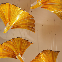 Luminaires suspendus économiques pour hôtel, villa, couloir, luminaires décoratifs LED sur mesure, lustres en acrylique