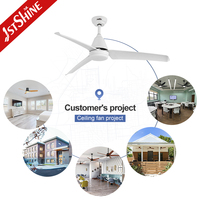 Ventilateur de plafond 1stshine avec lumière, nouveau design simple, ultra silencieux, écologique, qualité professionnelle, décoration intérieure, application mobile