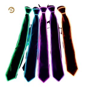 Cravate en soie lumineuse <span class=keywords><strong>Fortnite</strong></span>, thème <span class=keywords><strong>Battle</strong></span> Royale, cravate LED pour événement de jeu - Product Image 1