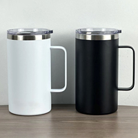 Chopes à bière 24oz, différents designs, style minimaliste, chopes à vin et à café en acier inoxydable, thermos personnalisé, chopes classiques pour la maison et les voyages