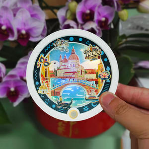 Offre d'usine Souvenir cadeau <span class=keywords><strong>venise</strong></span> la ville <span class=keywords><strong>de</strong></span> l'eau 3D papier découpé LED veilleuse réfrigérateur aimant pour décoration livraison directe - Product Image 6