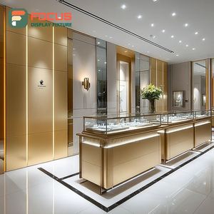 Modern Jewelry Showroom Jewelry Display Case Laminated Finish Commercial Store Showcase Cabinet - Product Image 2