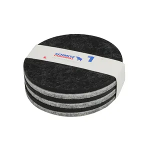 cup coaster 3d print black custom design felt for sublimation