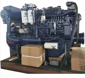 6 सिलेंडर नाव इंजन 250HP/2500rpm समुद्री डीजल इंजन गियरबॉक्स WP6 नाव इंजन डीजल इनबोर्ड मोटर के साथ