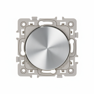 Interruptor de botón cuadrado plateado 10A - Product Image 1