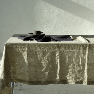 Custom Solid Color <b>Linen</b> Kitchen <b>Table</b> <b>Cloth</b> Runner Luxury Fabric Wholesale Custom Size 100% <b>Linen</b> Tablecloths Wedding for Hotel - Product Image 2