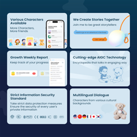 Robot inteligente niños juguetes educativos compañero juguete para preescolar aprendizaje de idiomas AI actividades historias juguetes educativos para niños