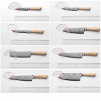 Ensemble de couteaux de cuisine multi-usages en acier Damas V Gold 67 couches de haute qualité, couteau à découper, couteau de chef, couteau à sushi