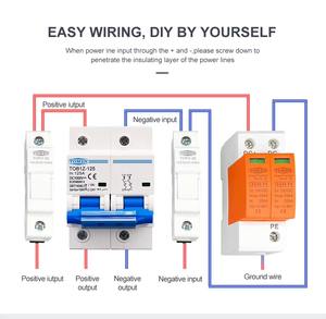 DC 1000V TOMZN 2P MCB 125A 100A 80A <strong>Circuit</strong> <strong>Breaker</strong> for PV System <strong>C</strong> <strong>Curve</strong> Battery Main Switch - Product Image 5
