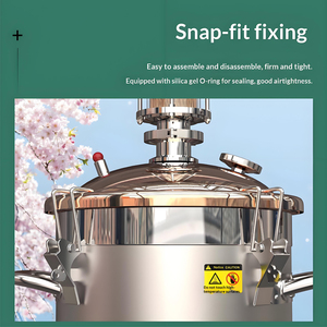 Distillateur à vapeur à haut rendement pour l'extraction d'huiles essentielles de théier, de patchouli et d'agarwood (huile de oud) - Product Image 5