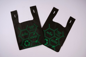 Sac de transport en non-tissé écologique en gros avec motif personnalisé, sac de courses promotionnel réutilisable pour supermarché OEM ODM - Product Image 5