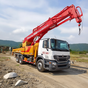Camion pompe à béton G10, masse totale 35000 kg, avec flèche rouge pour travaux de construction - Product Image 3