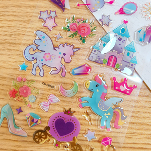 Custom Cute Resin Dome Crystal Glitter Stickers for <b>Scrapbook</b> Journal DIY Craft - Product Image 1