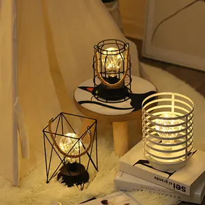 Новогодний декоративный фонарь со шпагатной ручкой для пикника и отдыха в помещении