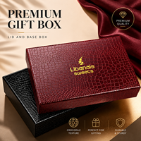 Boîte cadeau de luxe en carton noir avec insert en satin magnétique, doublée de satin à l'intérieur, solution d'emballage haut de gamme