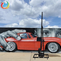 Impresora Automática de Pared Hanjie, Impresora Vertical de Pared con Tinta UV Digital para Gráficos Personalizados