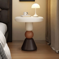 Table d'appoint pour canapé, salon, table à thé style crème, table basse créative