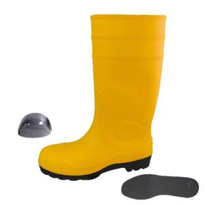 Bottes <span class=keywords><strong>de</strong></span> travail unisexes en caoutchouc, légères, durables, en PVC, anti-chocs, imperméables, antidérapantes, hautes, pour la <span class=keywords><strong>pluie</strong></span>, vente directe d'usine OEM - Product Image 1