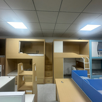 Lit superposé double en acier et bois, lit capsule double pour hôtel, lit superposé robuste et durable en bois