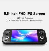 Console de jeu portable S Classic RG55G1, écran HD 5,5'', appareil de jeu Anbernic, batterie 6000 mAh, console de jeu vidéo compacte A12, système d'exploitation Android 14