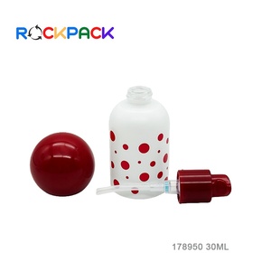 Flaconi Rotondi Bianchi da 30ml per Lozioni, Creme e Fondotinta Liquido con Tappo a Sfera - Product Image 5