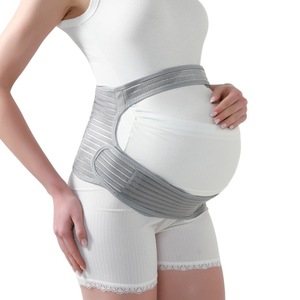 Fascia di Supporto Flessibile per Gravidanza in <span class=keywords><strong>Carbone</strong></span> Attivo, Cintura di Sostegno Premaman a 3 Strisce per Dolore Pelvico - Product Image 2