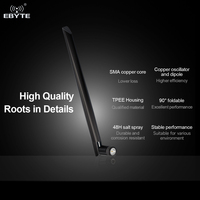 Antenne de communication sans fil EBYTE OEM ODM TX868-JKS-IPX20 868 MHz, antenne flexible en forme de bâton, 3.0 dBi, module RF