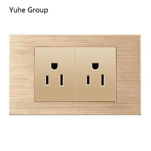 Enchufe de pared negro estándar americano tailandés tipo C con interruptor eléctrico negro cepillado y USB tipo C - Product Image 3