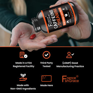 Suplementos de Cafeína y L-Teanina de Alta Calidad, 60 Cápsulas, Apoyo para la Concentración y Claridad Mental, Cápsulas de Cafeína y L-Teanina - Product Image 4