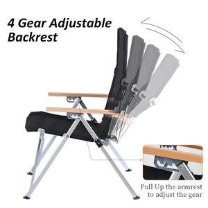 Silla Plegable Reclinable de Lona Resistente para Exteriores, Playa, Jardín, Camping, Fabricada por OEM - Product Image 6