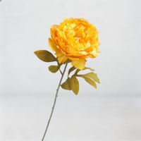 Fleur artificielle réaliste en soie, pivoine à tige unique, 7 couleurs, bouquet de fausses pivoines, imperméable, moderne, pour mariage, maison, fête