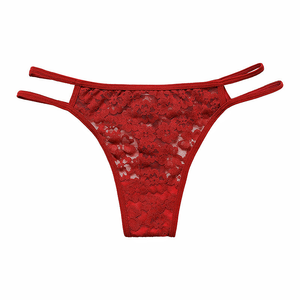 Style européen et américain: String érotique en dentelle de grande taille avec double ceinture fine, <span class=keywords><strong>culotte</strong></span> taille basse à séchage rapide en T - Product Image 6