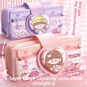 Custom <span class=keywords><strong>di</strong></span> grande capacità Multi-funzionale in pelle <span class=keywords><strong>di</strong></span> cuoio Kawaii <span class=keywords><strong>Stitch</strong></span> <span class=keywords><strong>astuccio</strong></span> per matite personalizzabile per bambini della scuola - Product Image 5