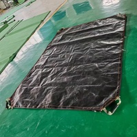 Bâche en HDPE laminé 250 g/m², robuste, imperméable, avec panneaux à fermeture éclair bidirectionnelle, se connectant pour former une couverture surdimensionnée pour remorque