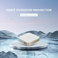 Mini vidéoprojecteur Full HD 720P à courte focale, WiFi, batterie intégrée, portable, LED DLP, Android 11, correction trapézoïdale manuelle, home cinéma